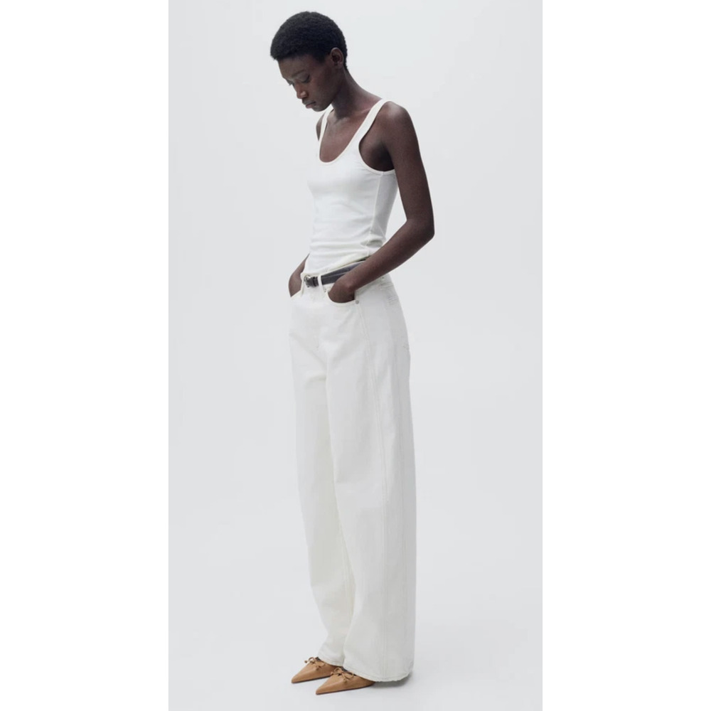 NEW MANGO MNG TAN BOW DETAIL POINTED TOE KITTEN HEEL SHOES SZ 38 US 7.5 - Picture 8 of 10